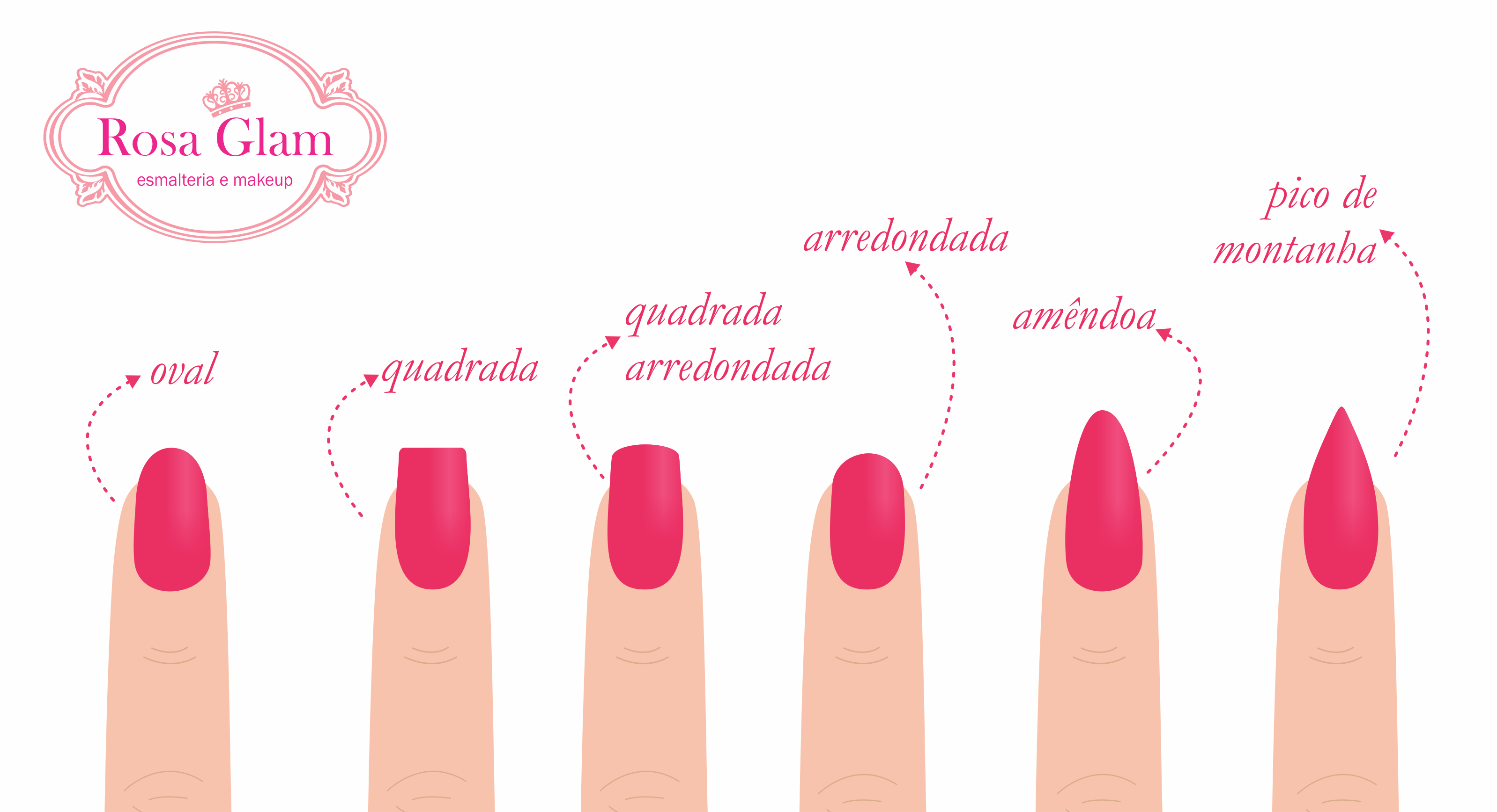 unha oval ou amendoada qual a diferença