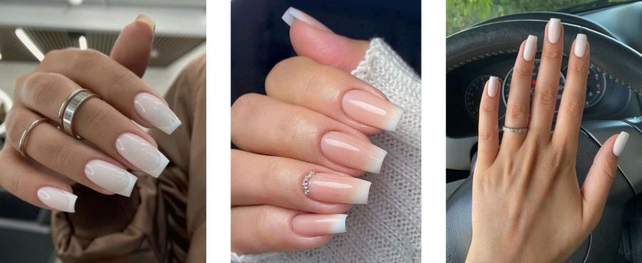 formato unhas de gel longas