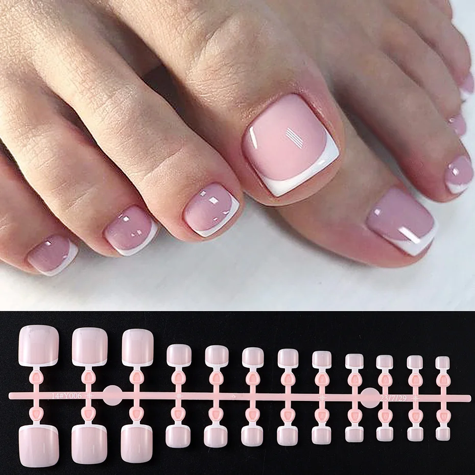 unhas do pé coloridas