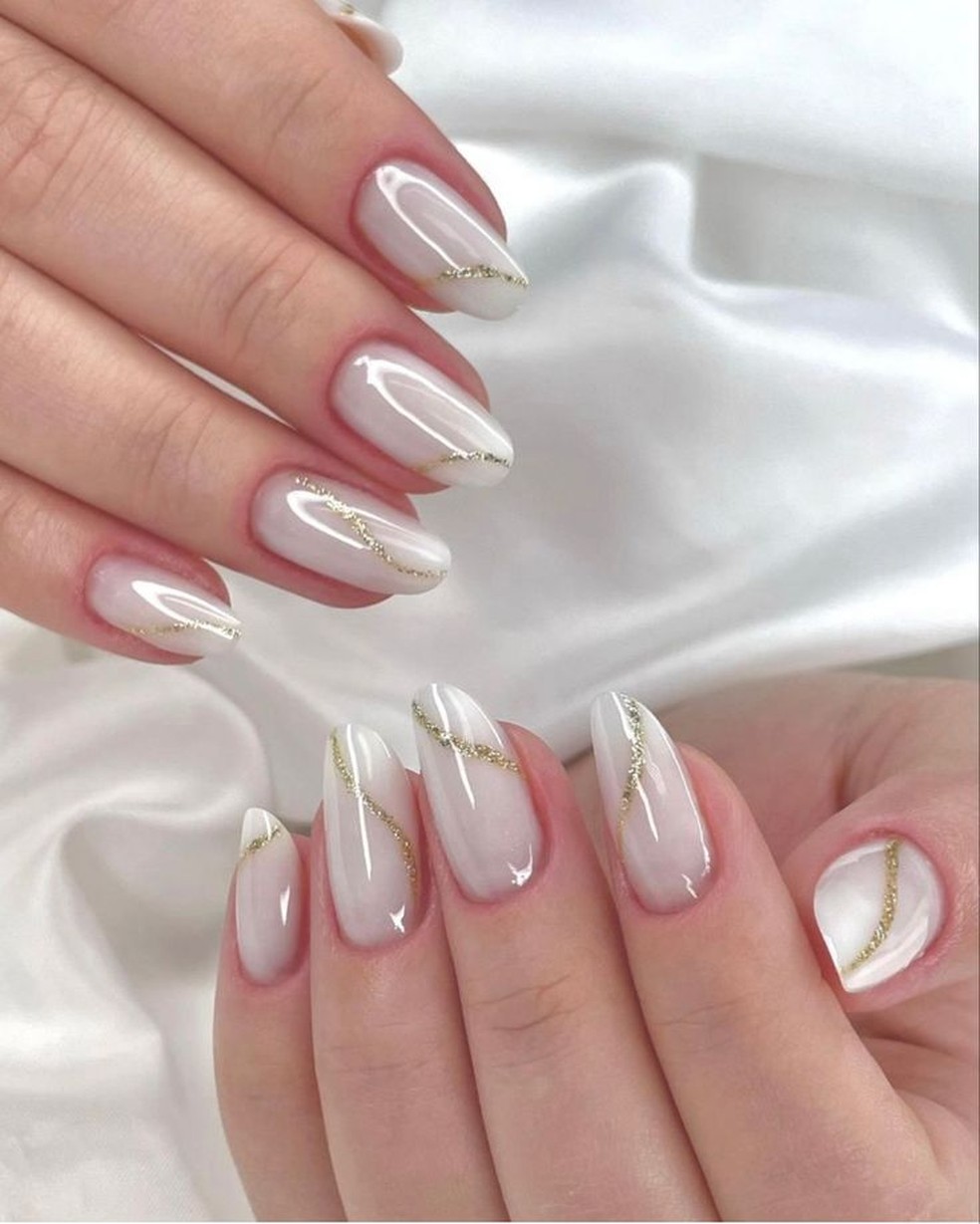 unhas de gel ano novo