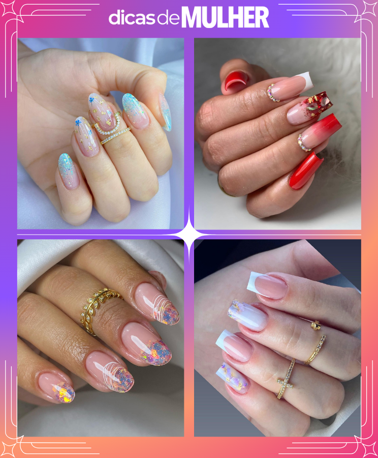 fotos de unha banho de gel