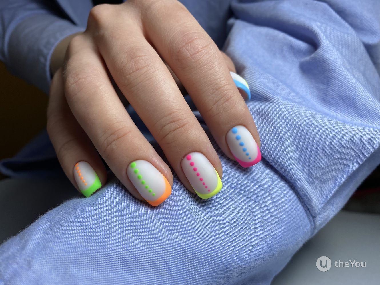 unha quadrada francesinha colorida lasca o que fazer