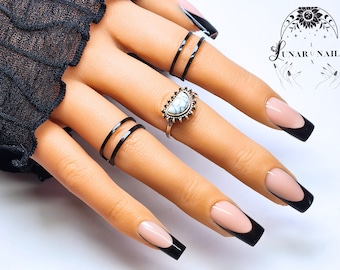 francesinha preta unha de gel