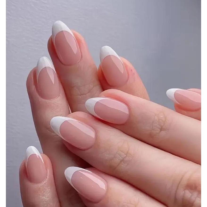 unha postiça francesinha autocolante