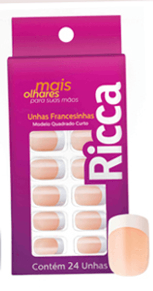 unha postiça francesinha decorada