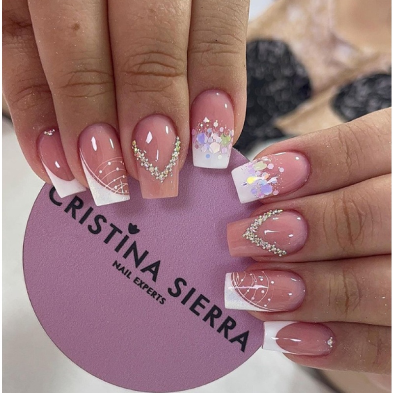 francesinha unha quadrada decorada 2026