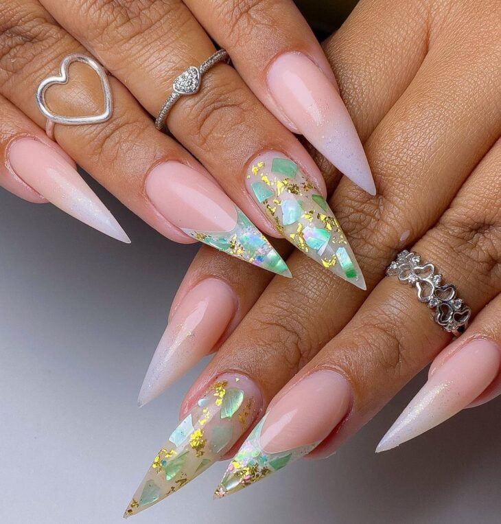 francesinha stiletto em V (Chevron)