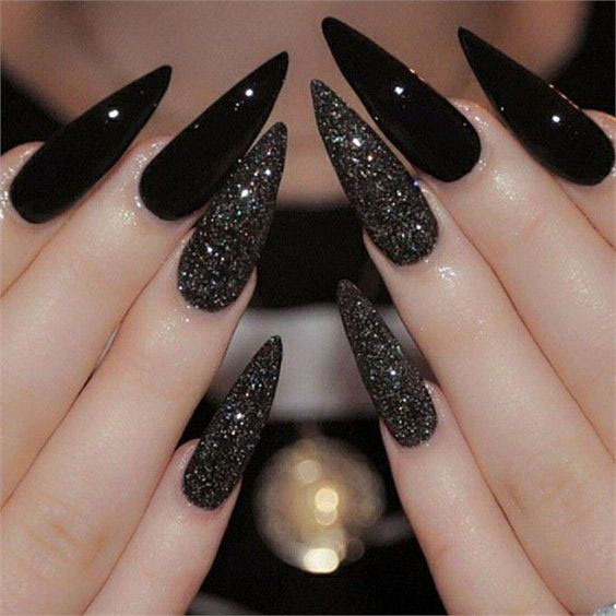 francesinha stiletto com glitter