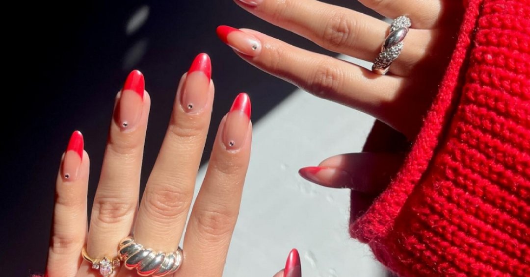 francesinha unha vermelha