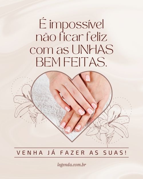 unhas bem feitas