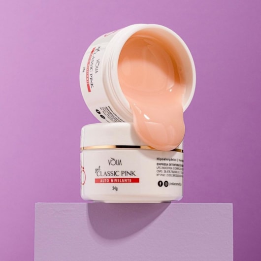 gel de unha volia classic pink