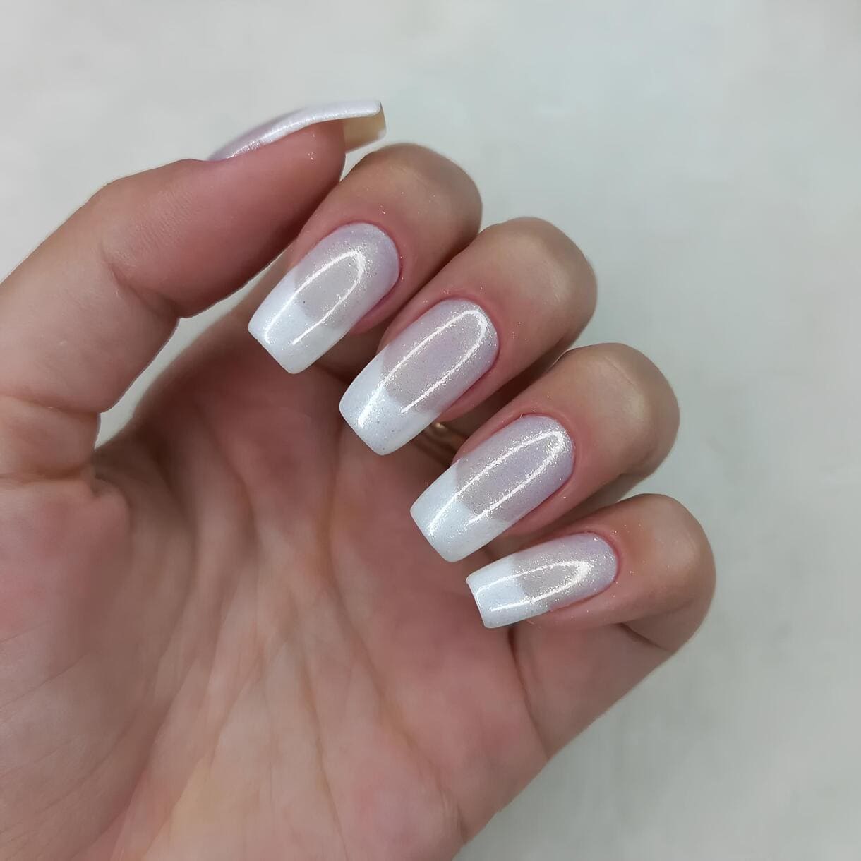 passo a passo francesinha reversa com glitter dourado