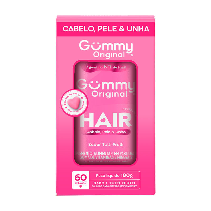 gummy cabelo pele e unha funciona