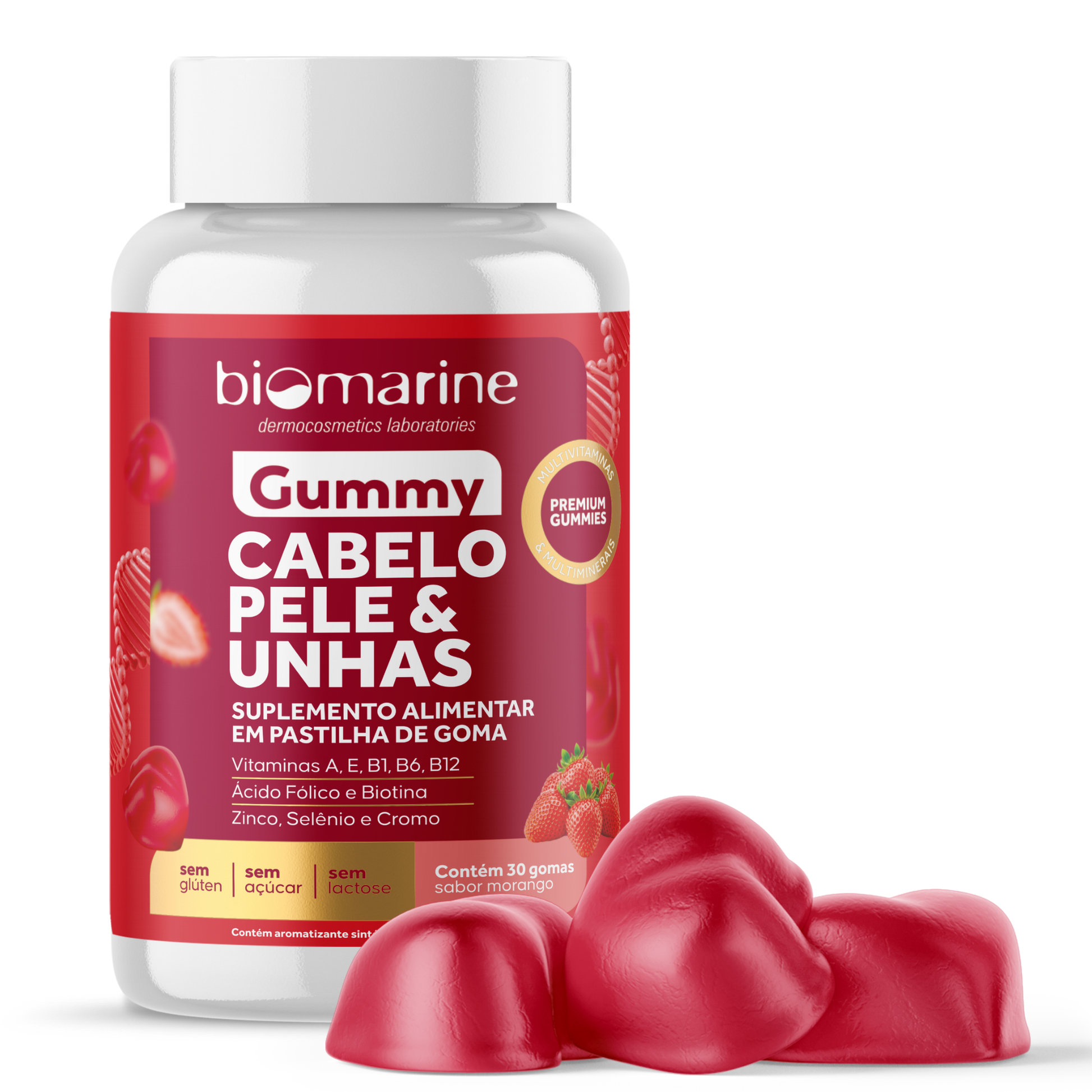 gummy cabelo pele e unha composição