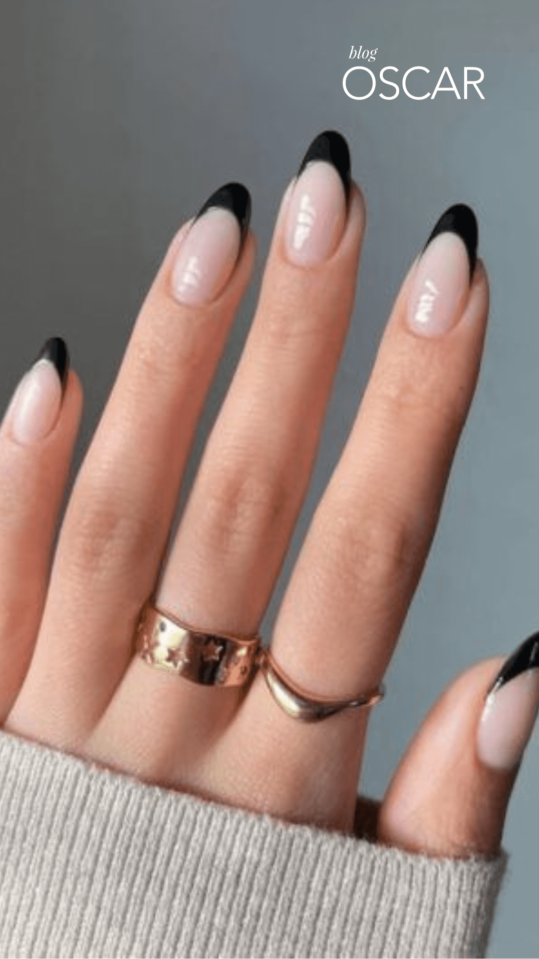 Tendência: Unhas pretas no formato almond e como usá-las
