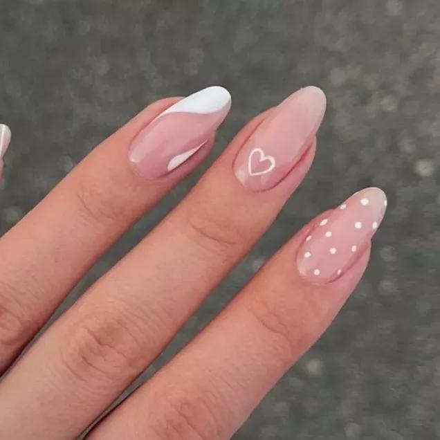 unhas de gel simples e elegantes
