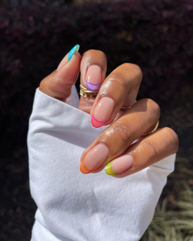 ideias de unhas francesinhas para casamento