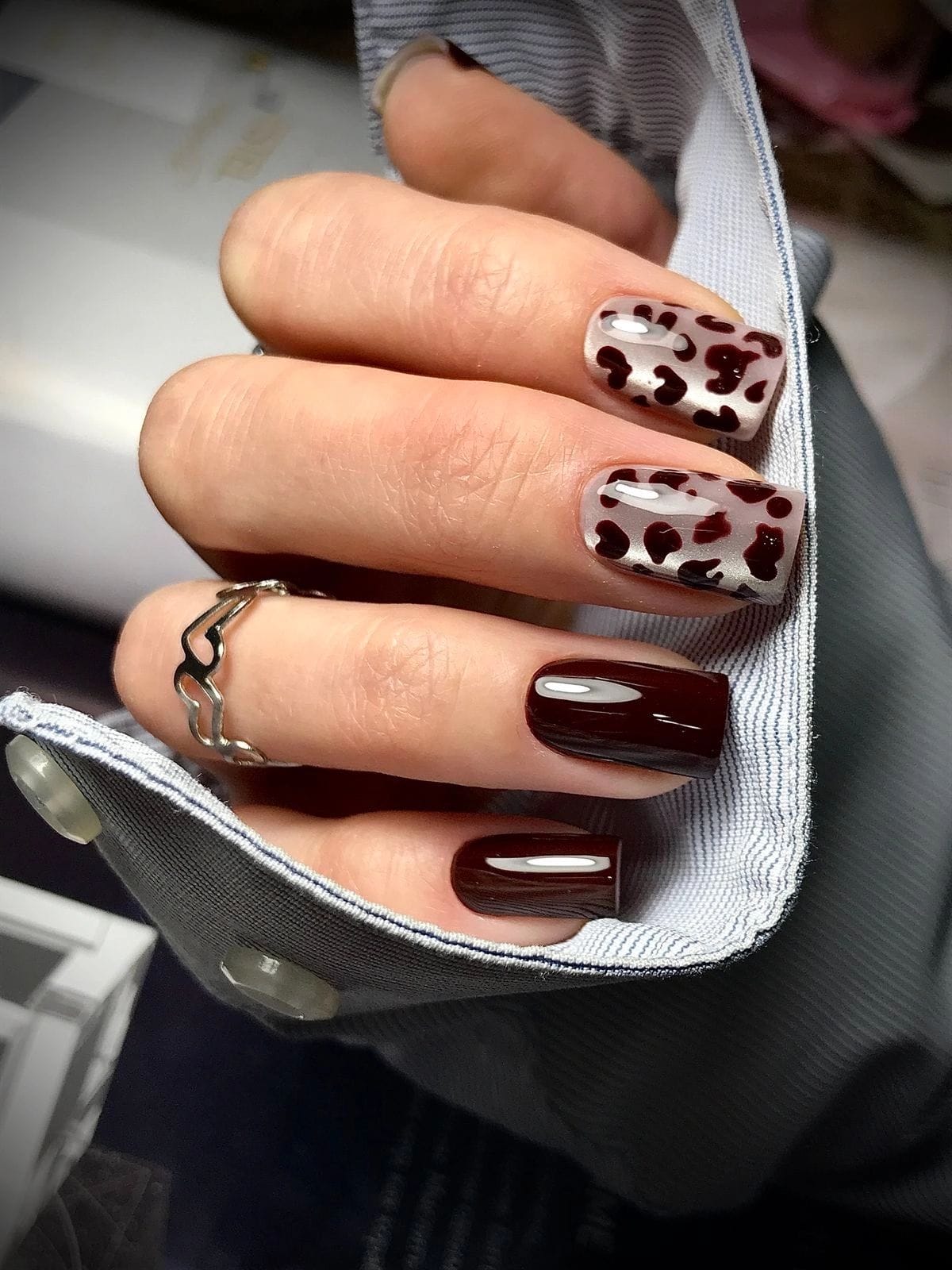 ideias de unha marrom