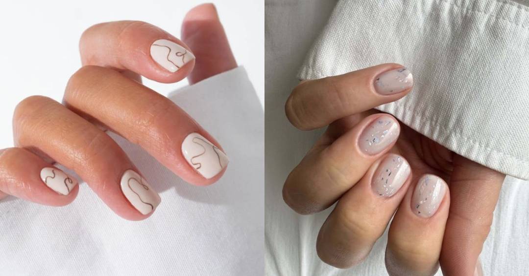 unhas curtas francesinha