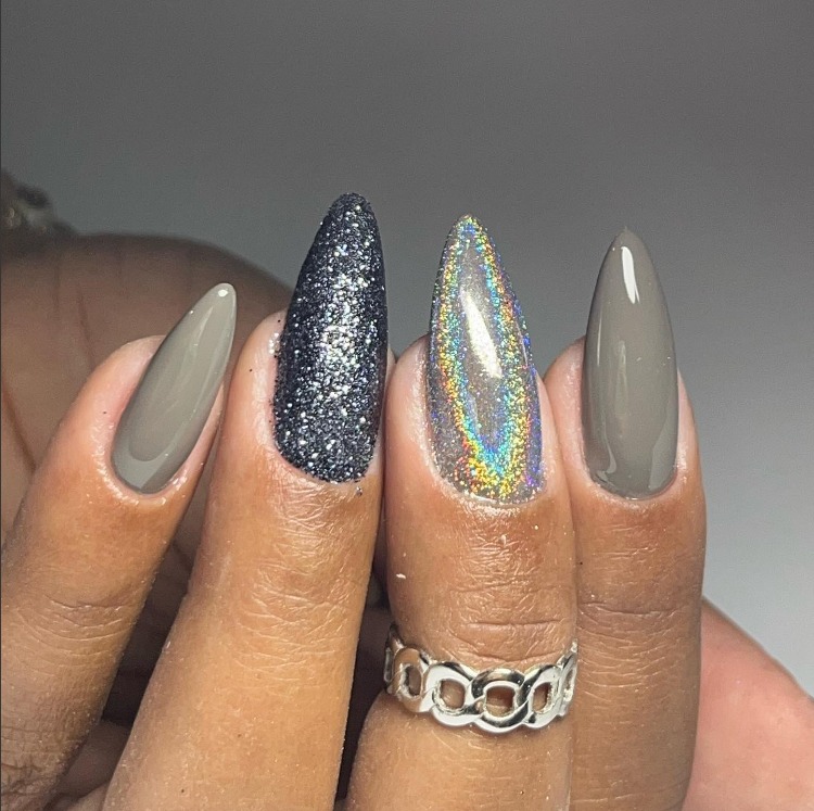 melhores ideias unhas prata para festas