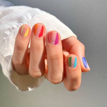 unhas francesinha simples