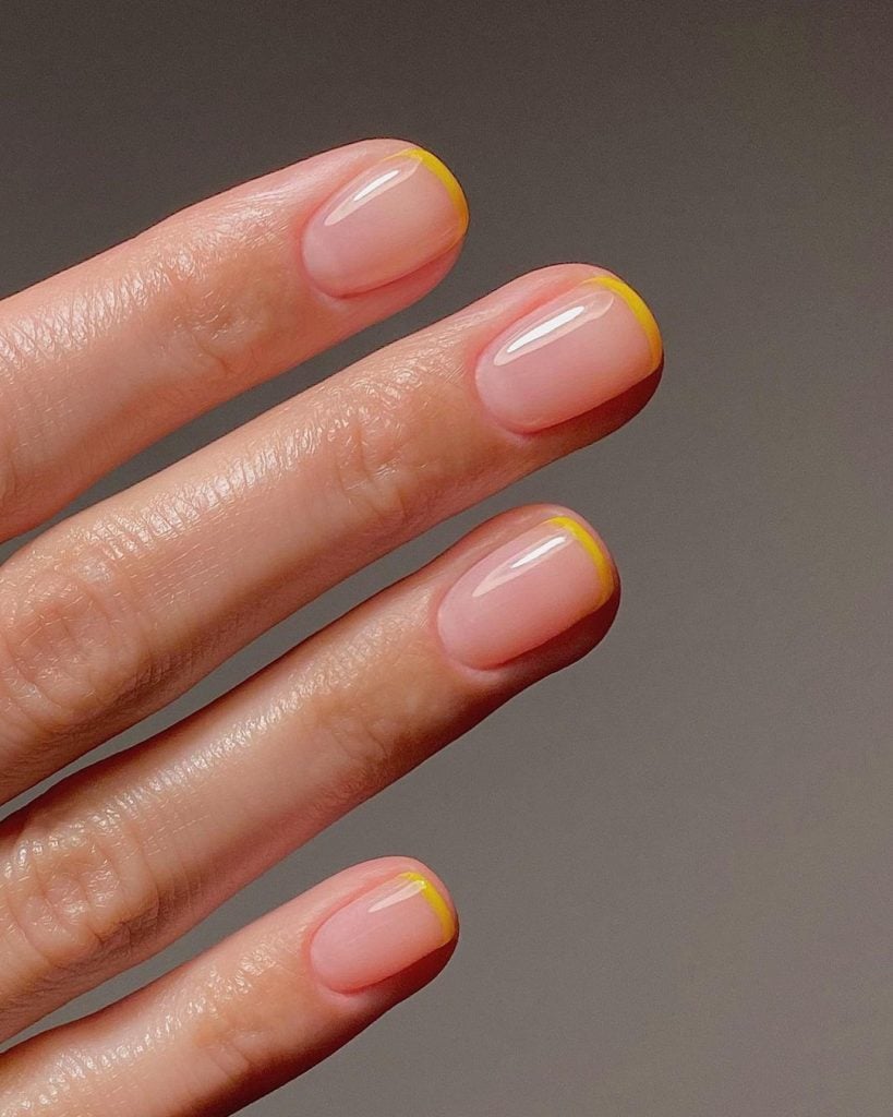 unhas degradê simples