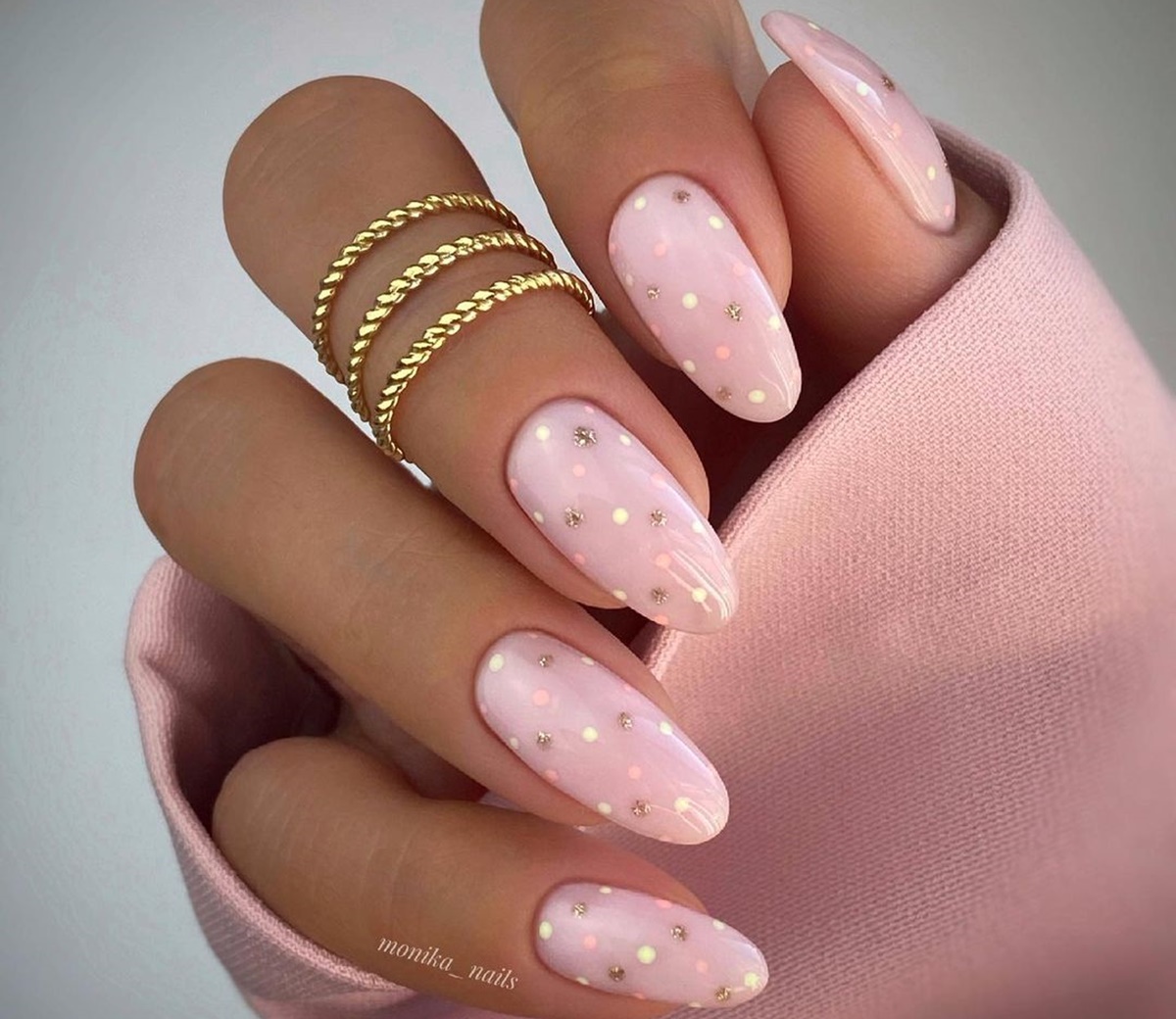 unhas degradê simples