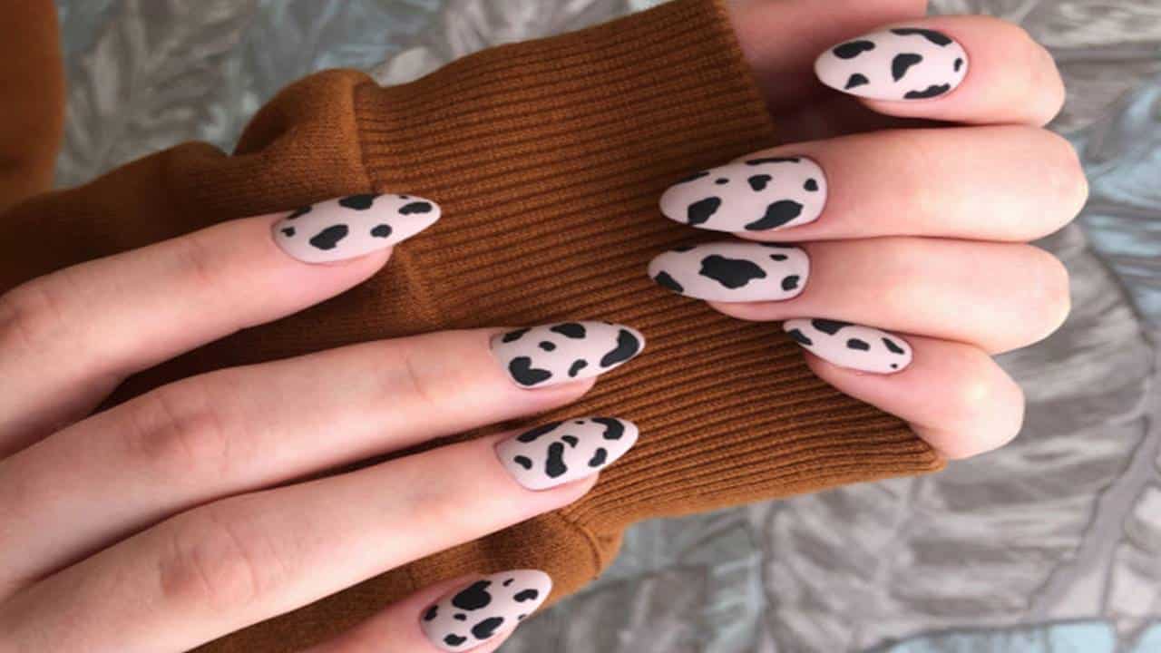 unha de gel oval