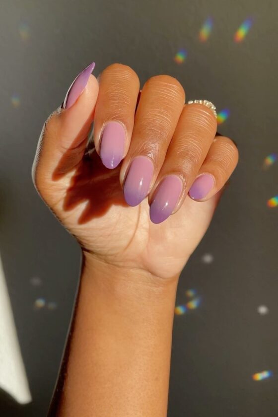 ideias de unhas roxas para inspiração