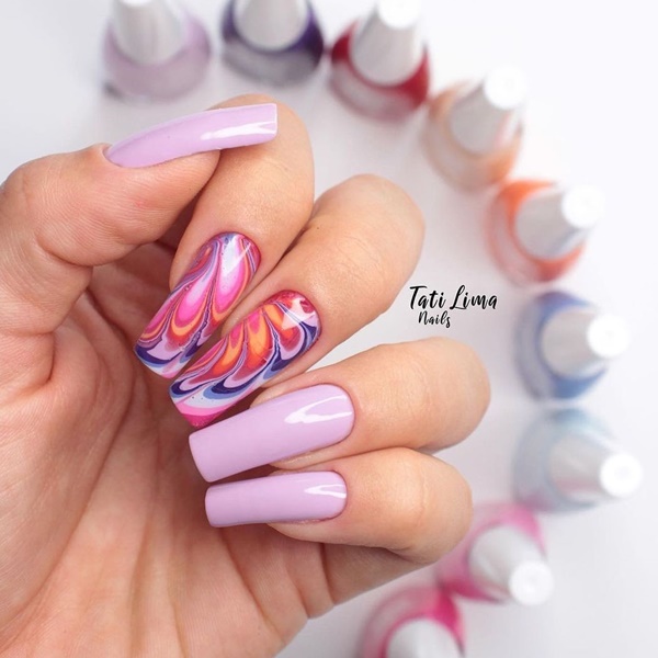 unhas com brilho