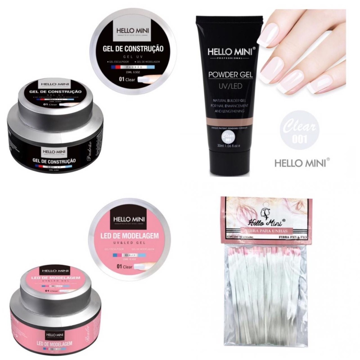 Kit Unha Gel Completo