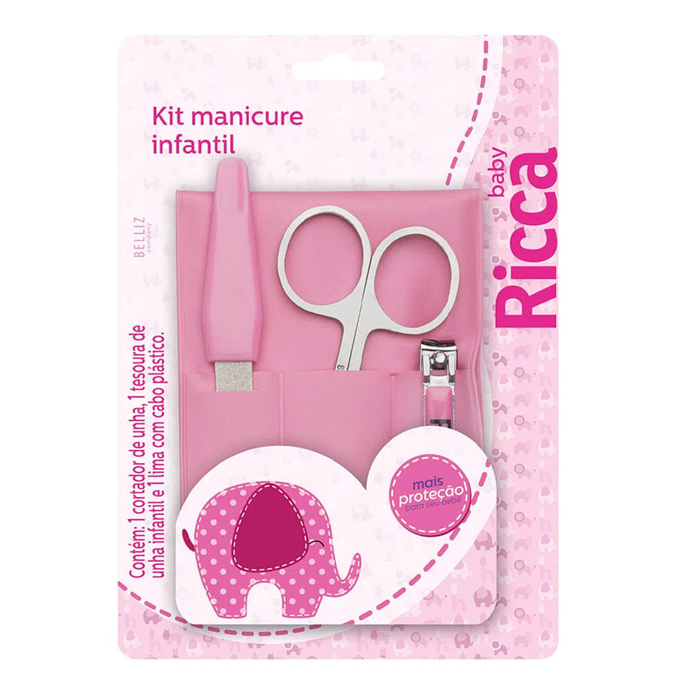 kit segurança unhas infantil