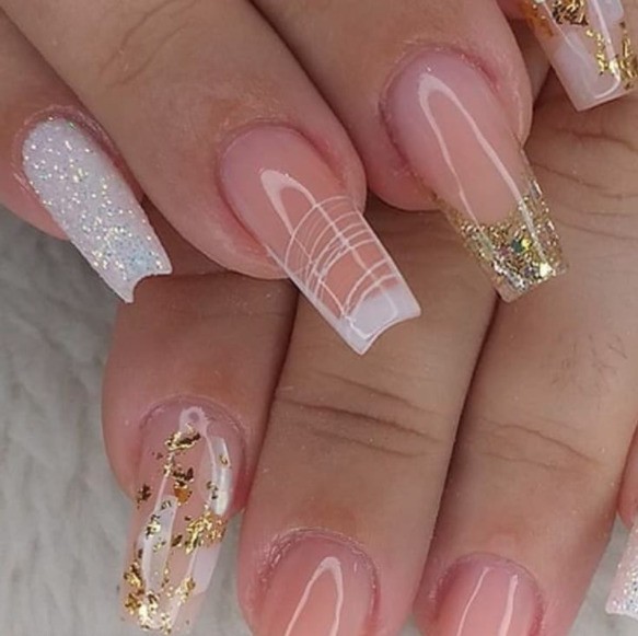 unhas de gel decoradas para o dia a dia