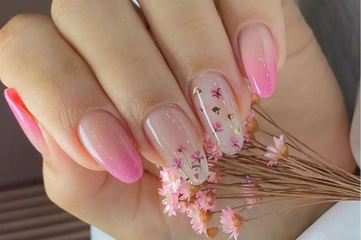 unhas de gel decoradas para casamento