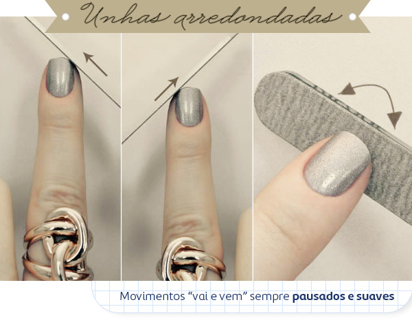 como lixar unha quadrada