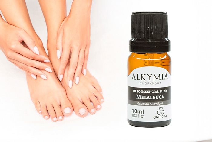 benefícios do óleo de melaleuca para unhas