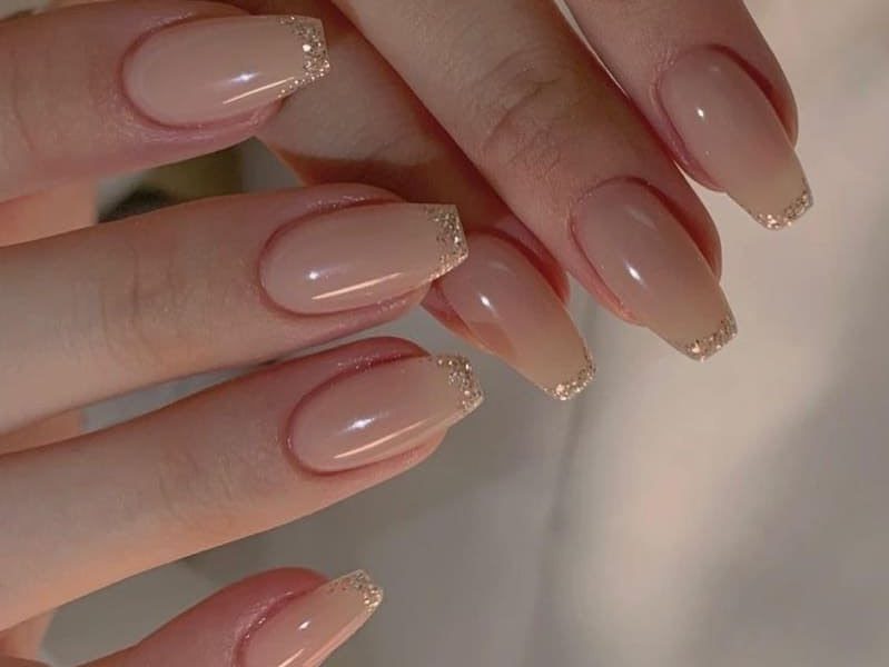 modelo de unha bailarina