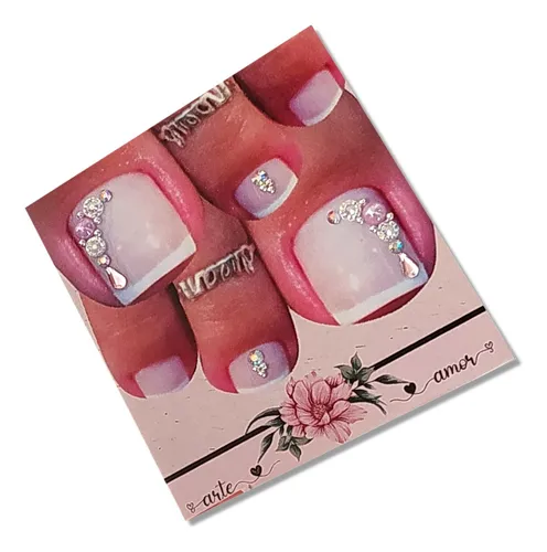 modelo de unha do pé