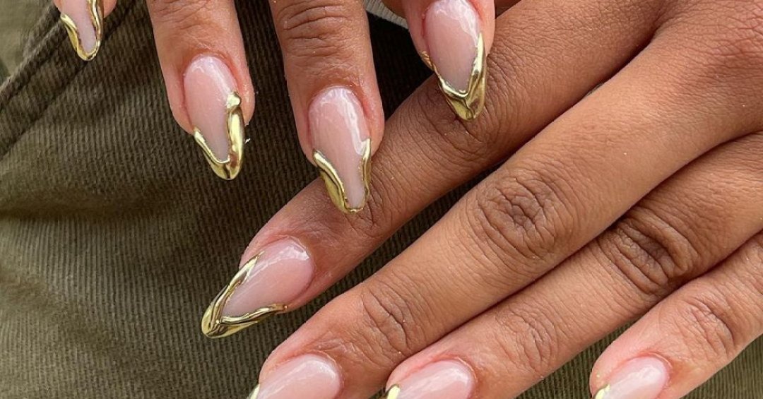 modelo de unha em gel francesinha