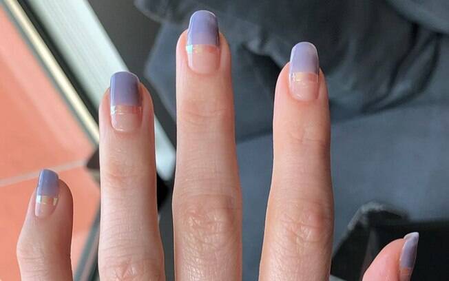 modelo de unha em gel francesinha