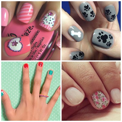 unhas quadradas curtas