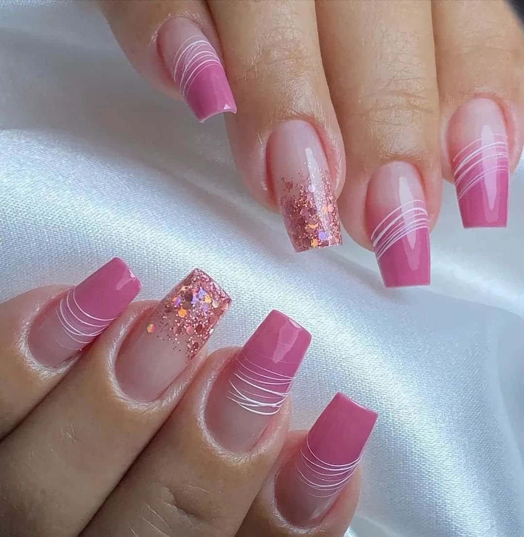 unhas de gel encapsuladas