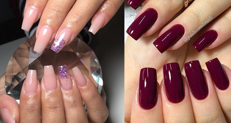 Unhas de fibra de vidro stiletto