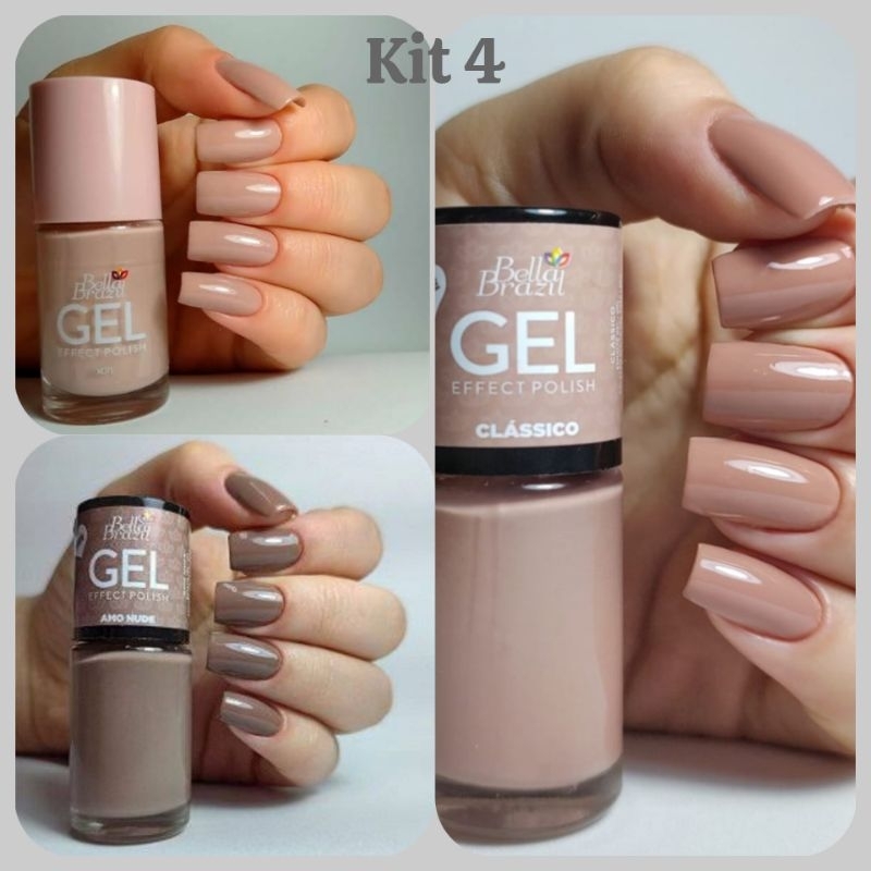 modelos de unha em gel nude