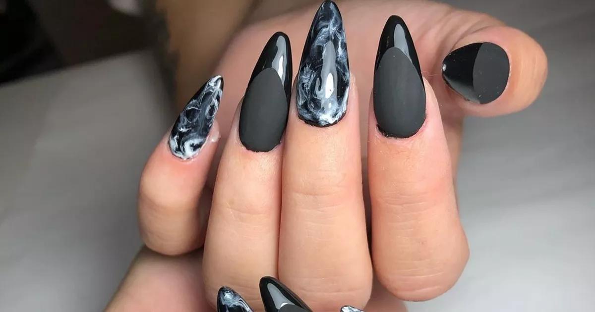 Guia Completo de Nail Art Gráfica para Unhas Pretas em Gel