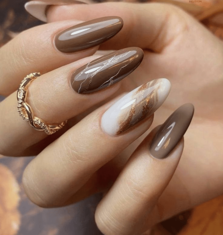 unhas caramelo