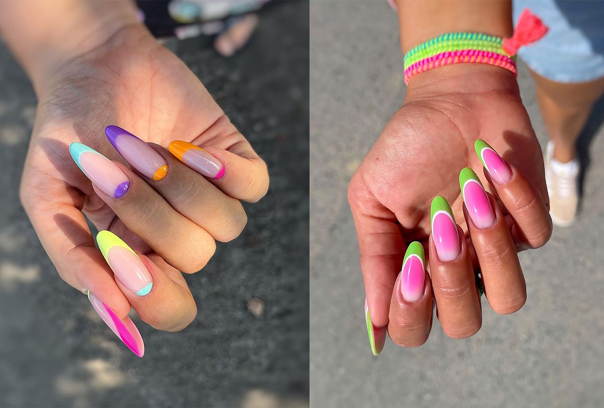 unhas brilhantes carnaval