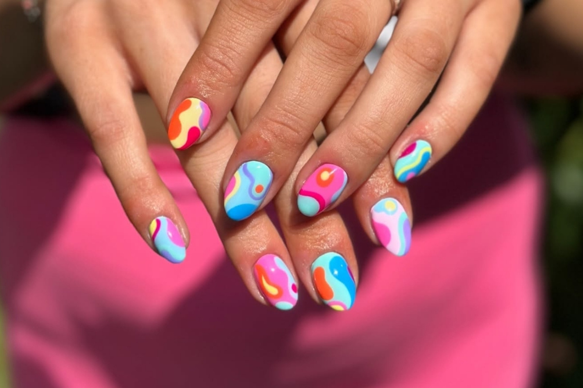 unhas para festa de carnaval