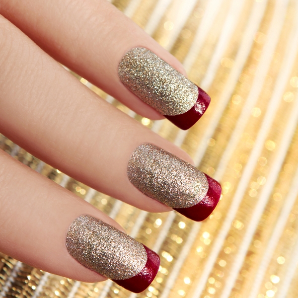 unhas pratas réveillon