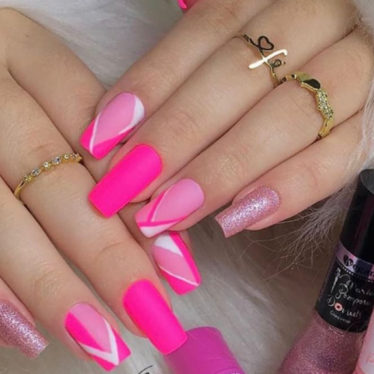 como fazer unha aura rosa em casa